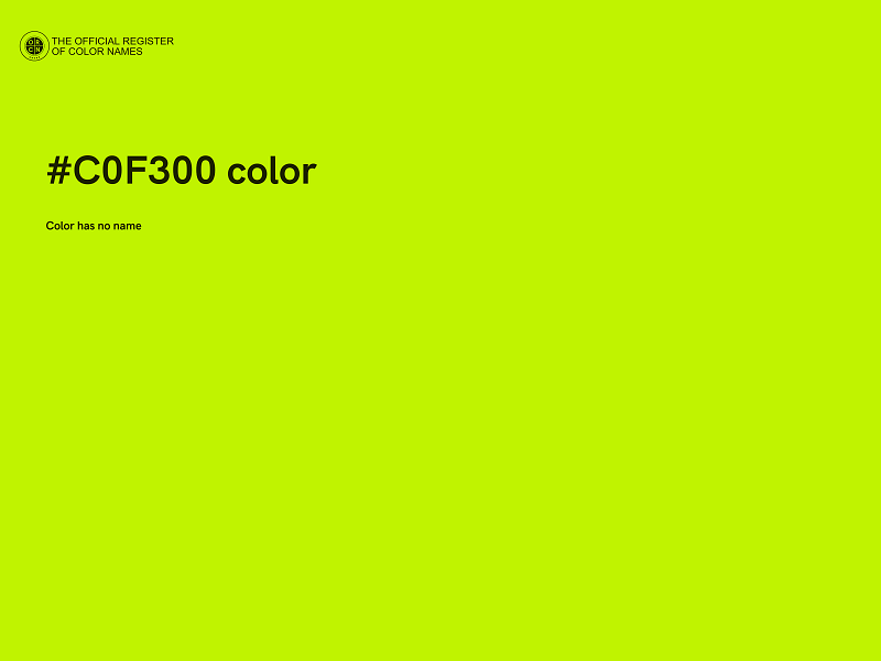 #C0F300 color image