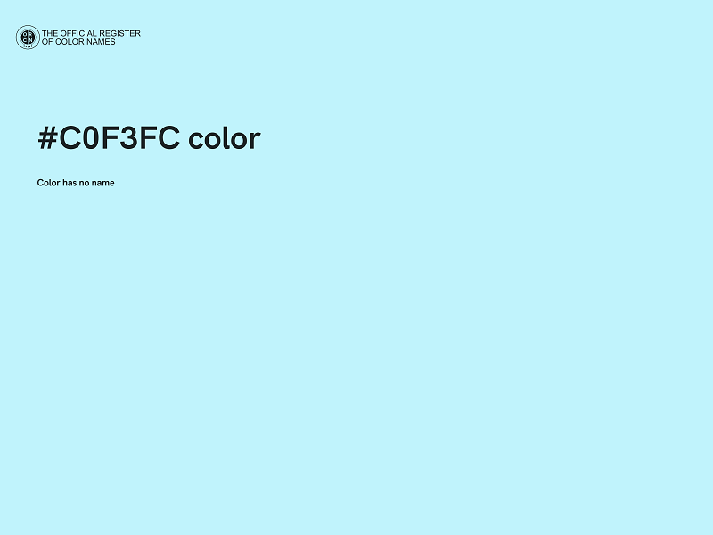 #C0F3FC color image