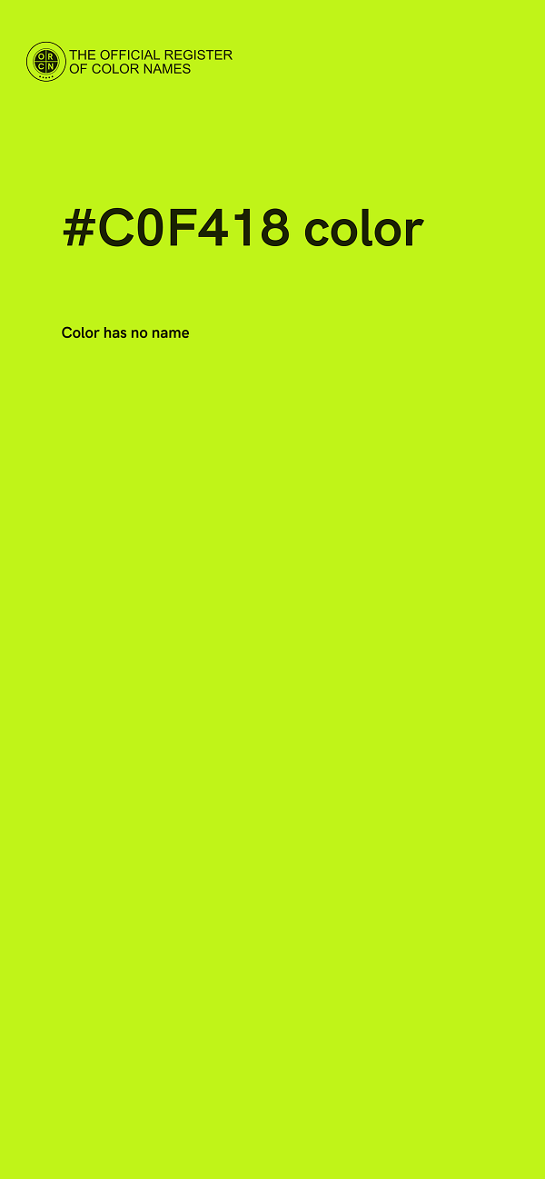 #C0F418 color image