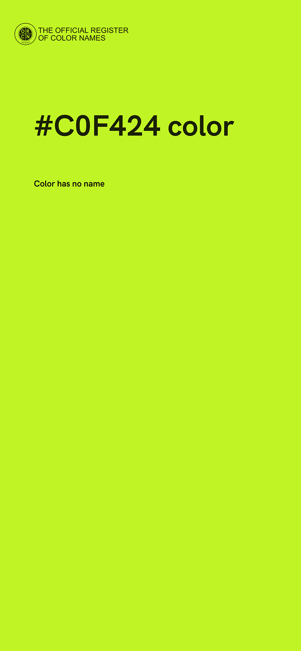 #C0F424 color image