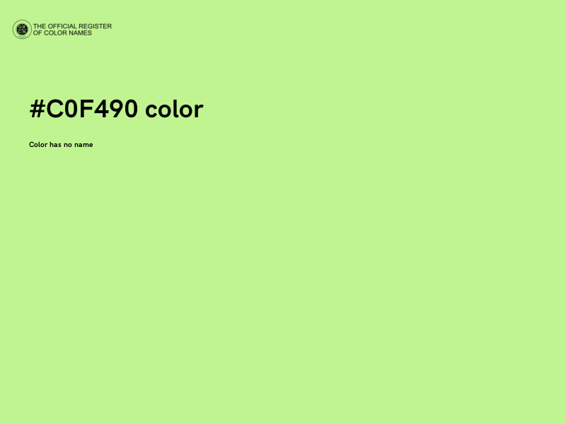 #C0F490 color image
