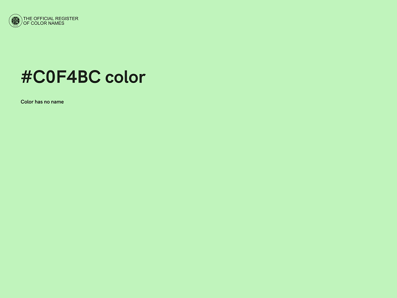 #C0F4BC color image