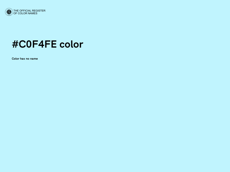 #C0F4FE color image