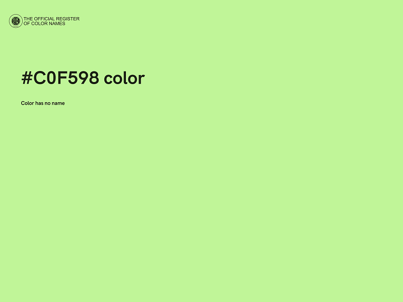 #C0F598 color image