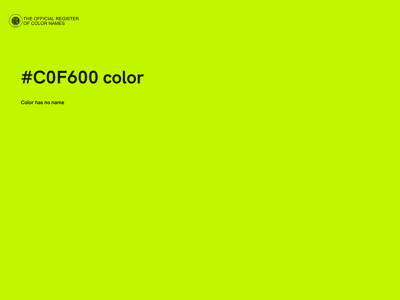 #C0F600 color image