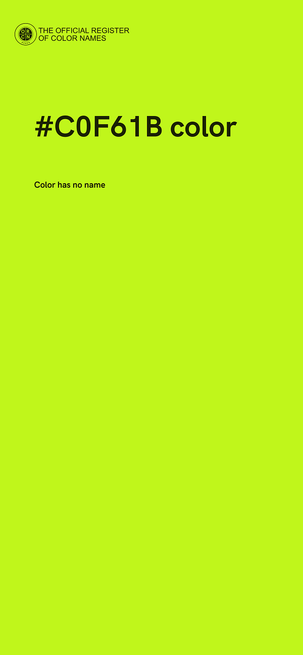 #C0F61B color image