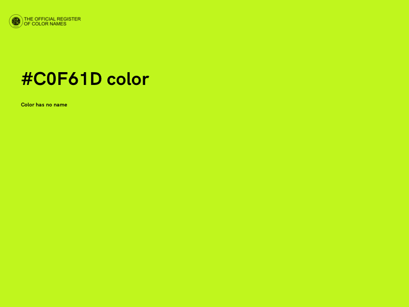 #C0F61D color image