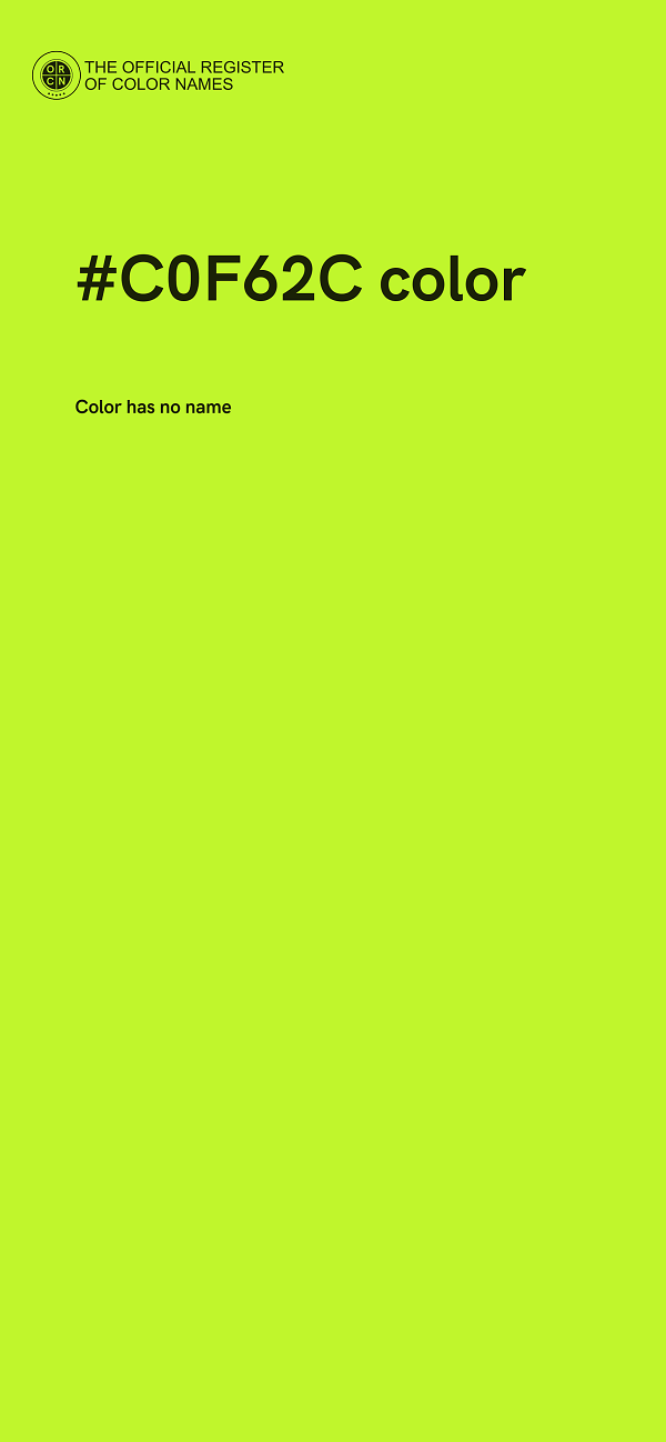#C0F62C color image