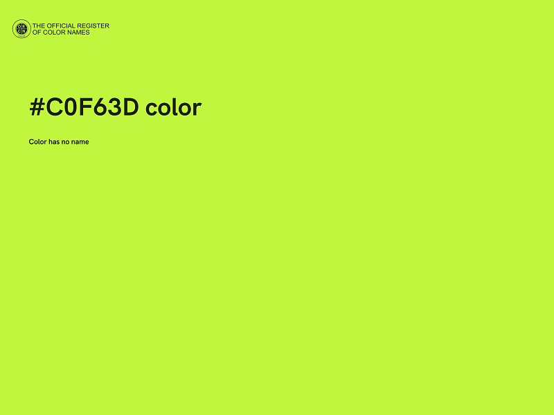 #C0F63D color image