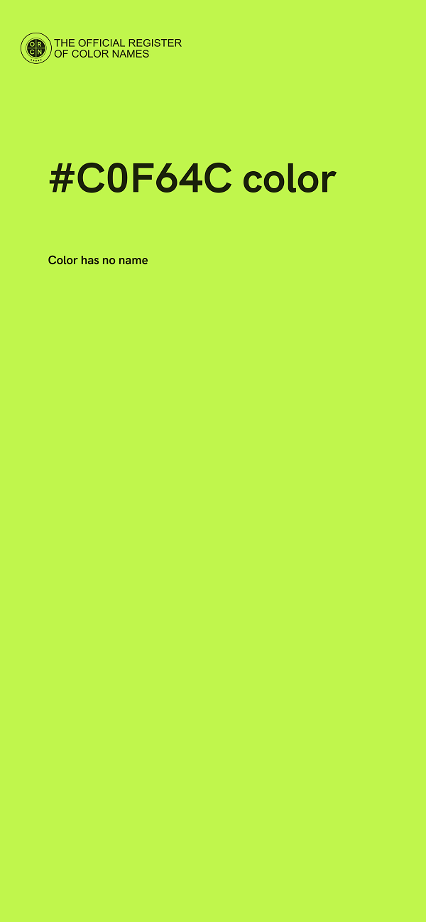 #C0F64C color image