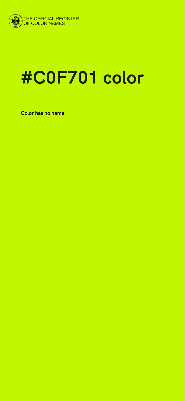 #C0F701 color image