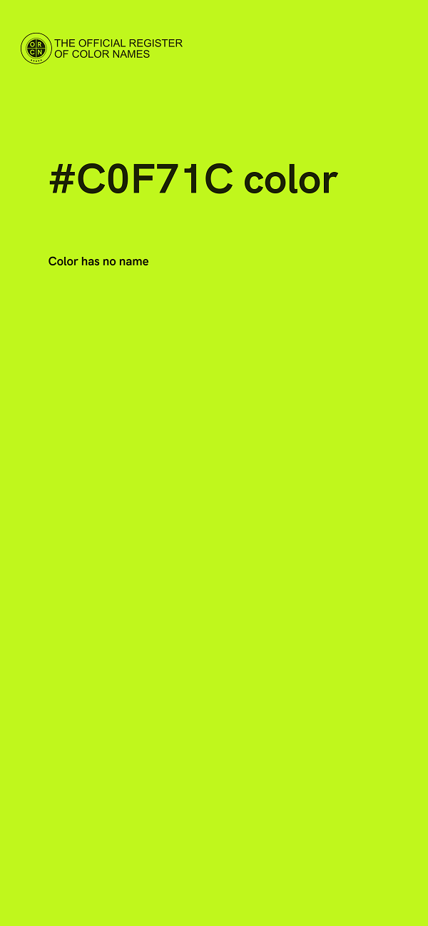 #C0F71C color image