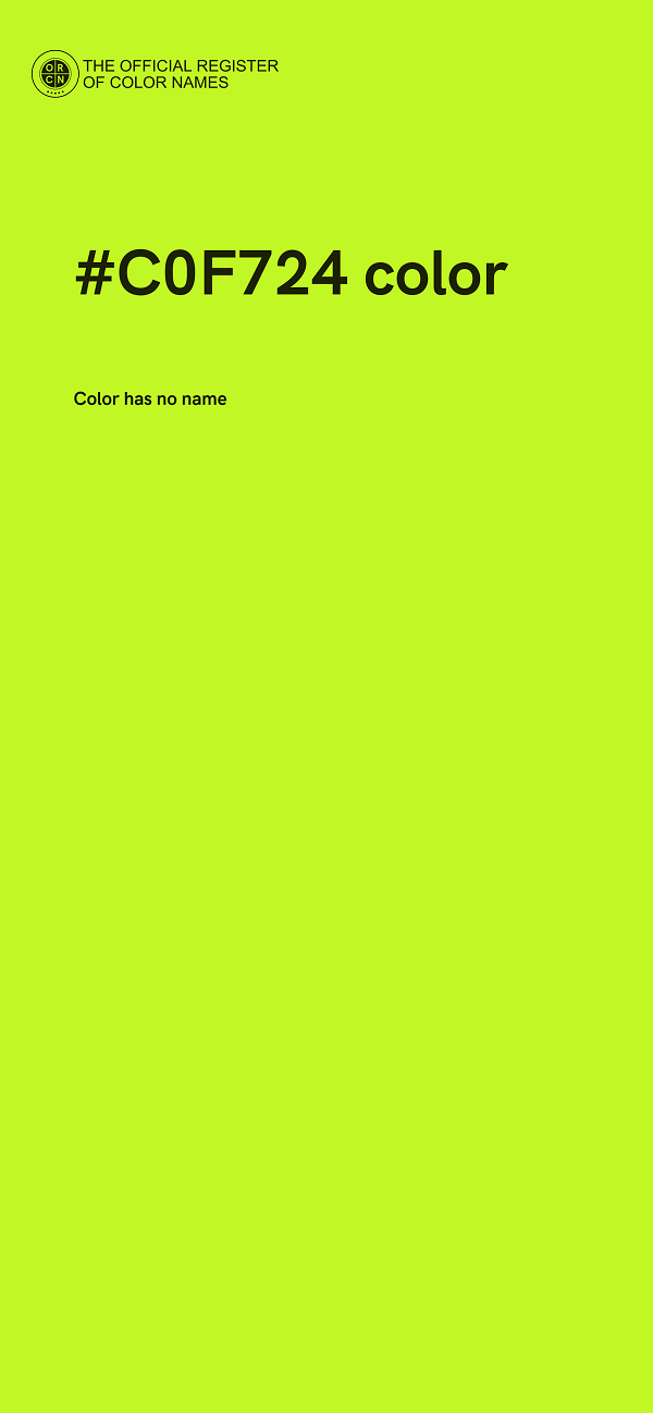 #C0F724 color image