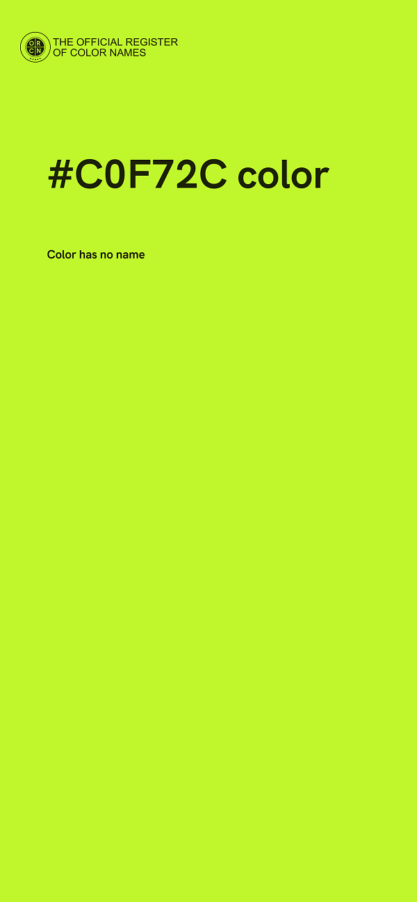 #C0F72C color image