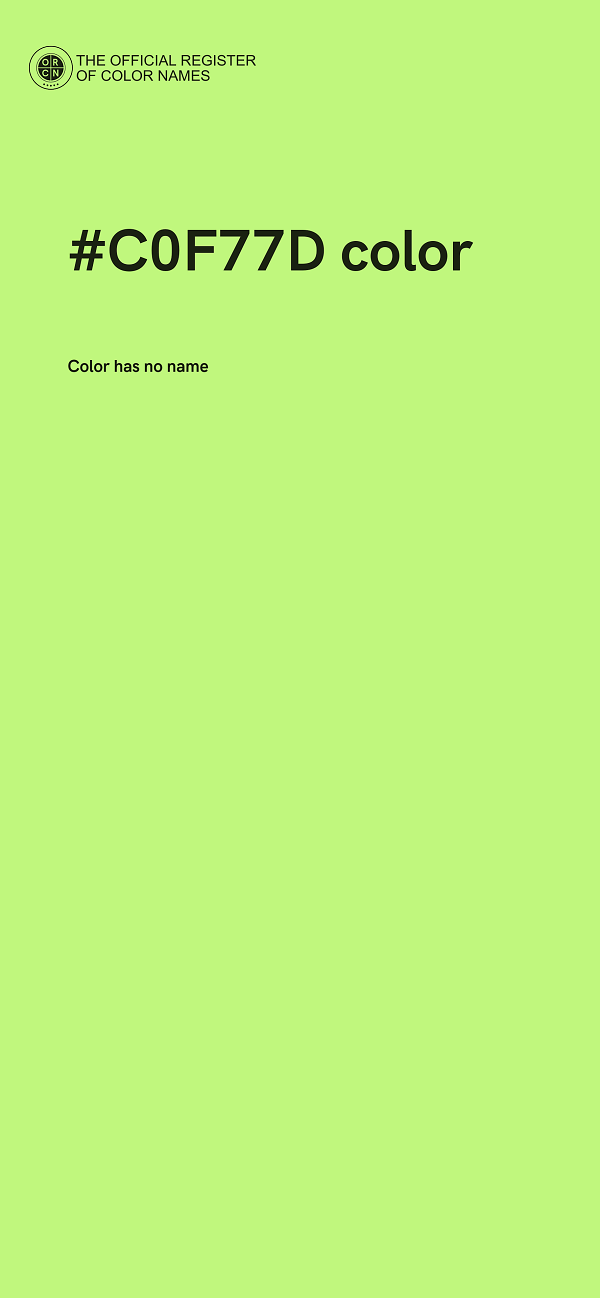 #C0F77D color image