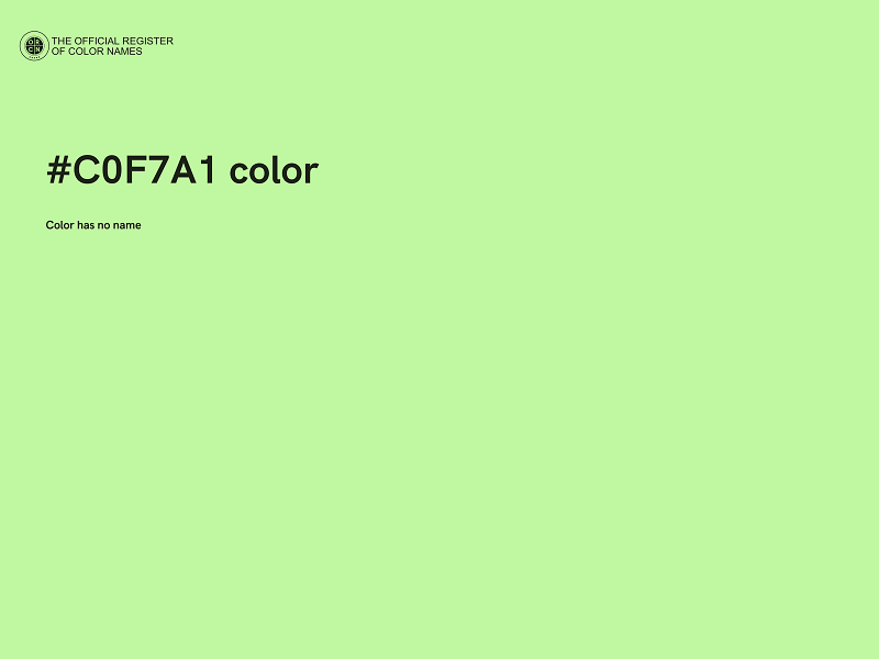 #C0F7A1 color image