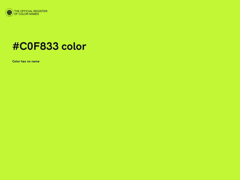 #C0F833 color image