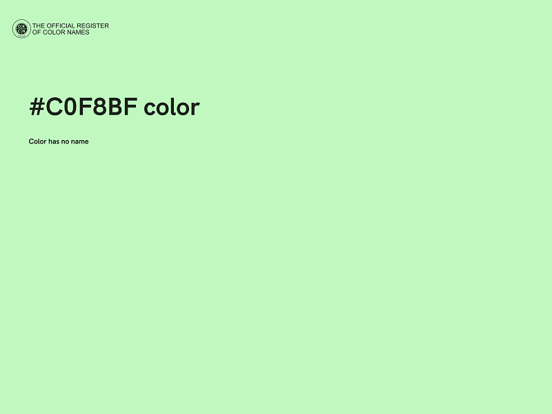 #C0F8BF color image