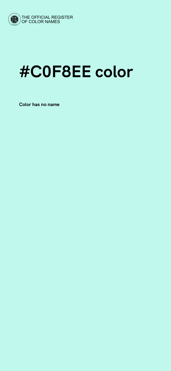 #C0F8EE color image