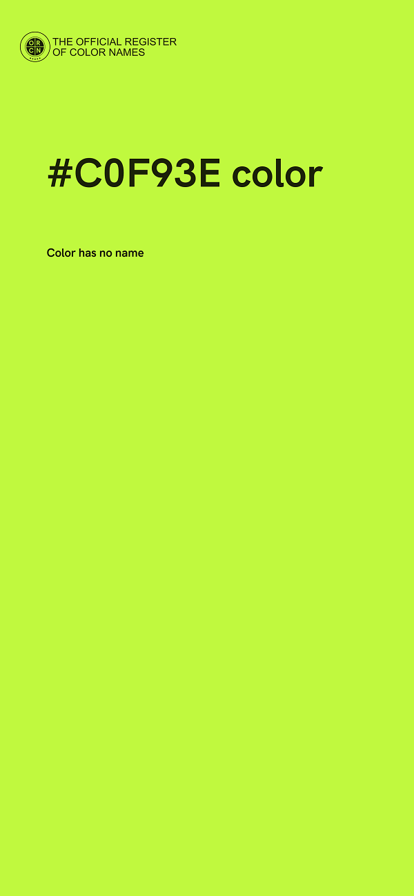 #C0F93E color image