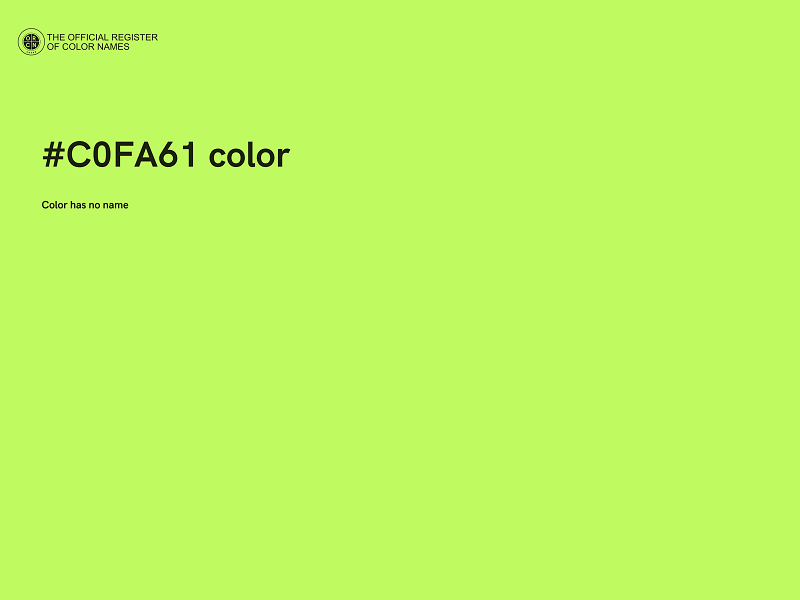 #C0FA61 color image