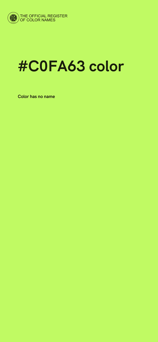 #C0FA63 color image