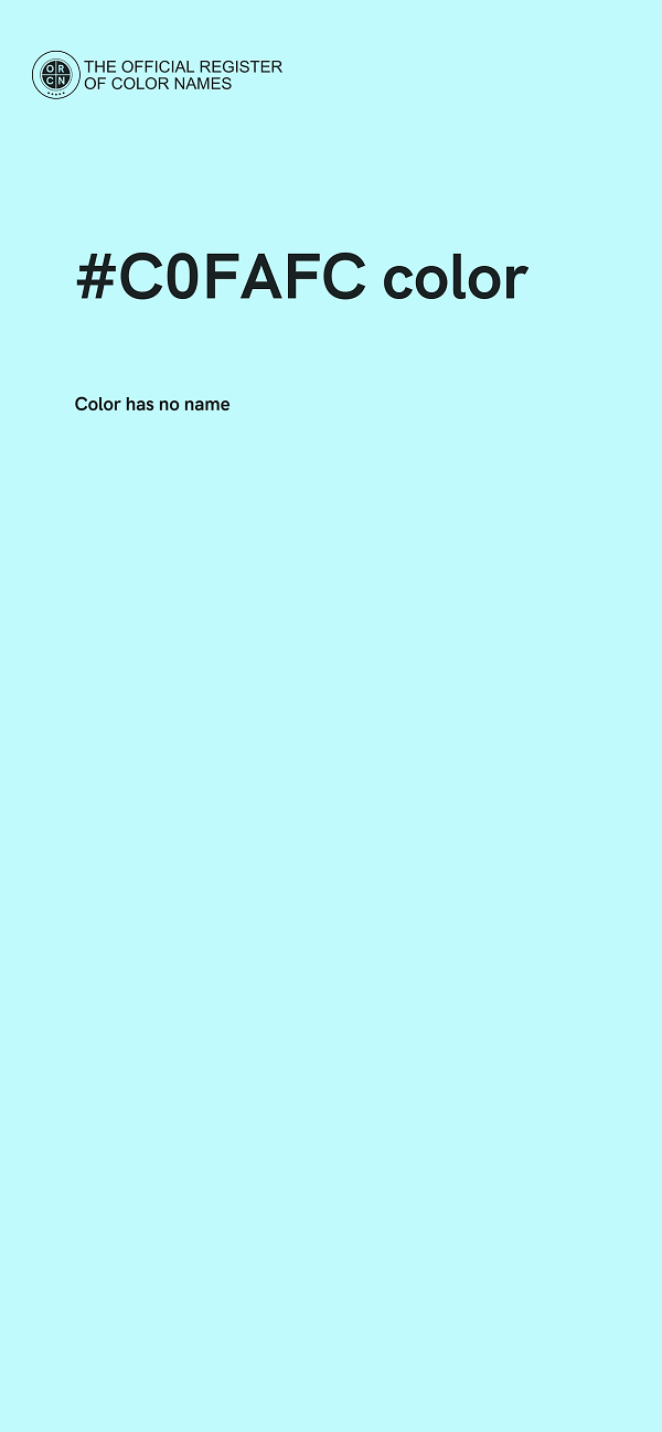 #C0FAFC color image