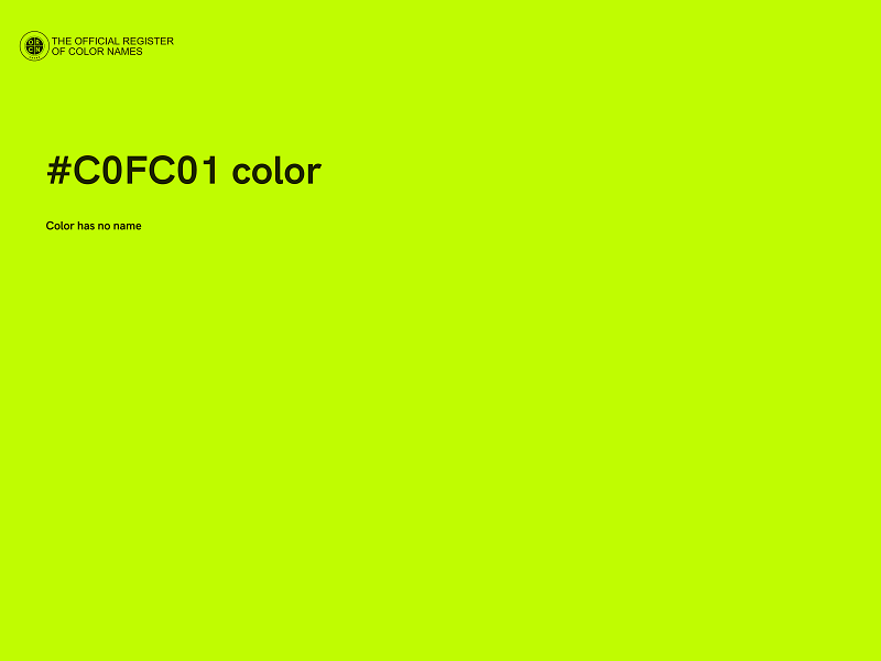 #C0FC01 color image
