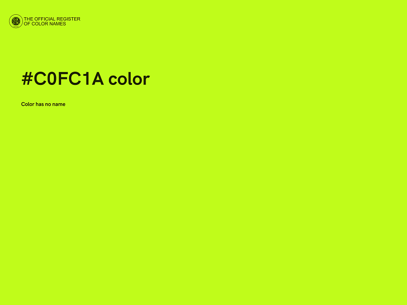 #C0FC1A color image