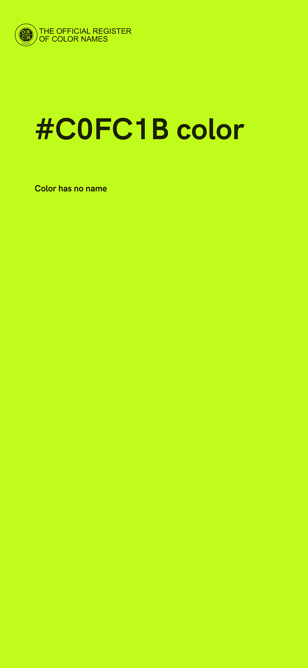 #C0FC1B color image