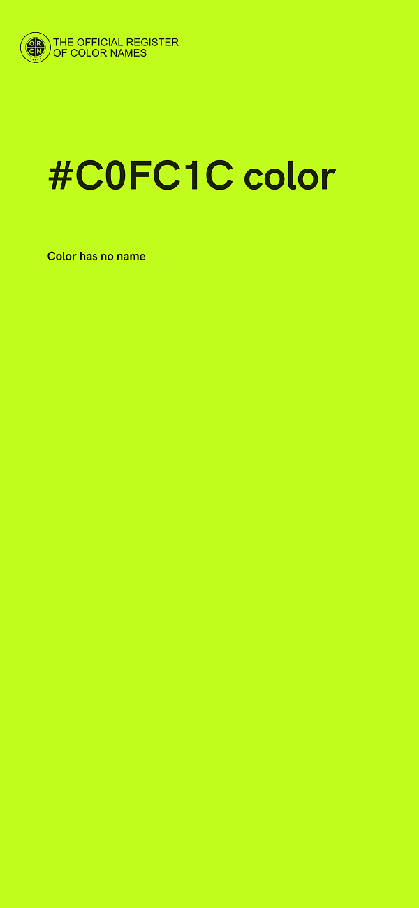#C0FC1C color image