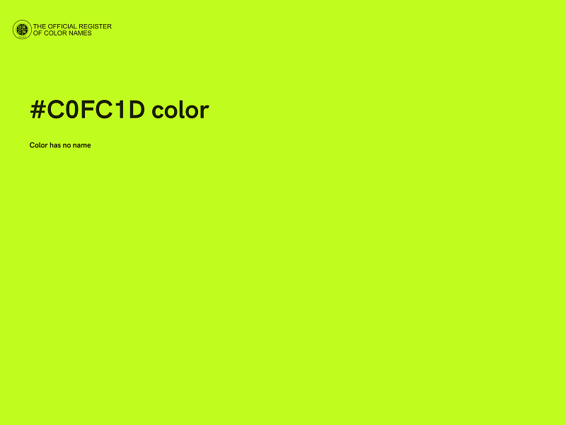 #C0FC1D color image