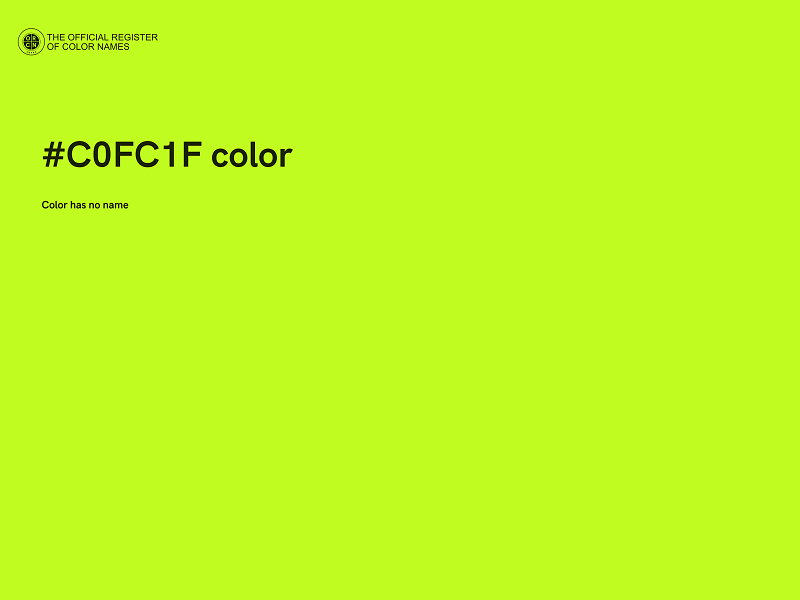 #C0FC1F color image