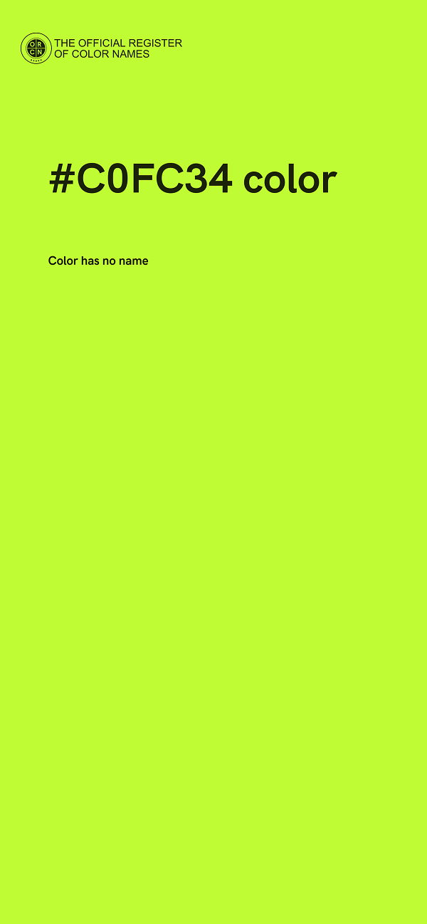 #C0FC34 color image