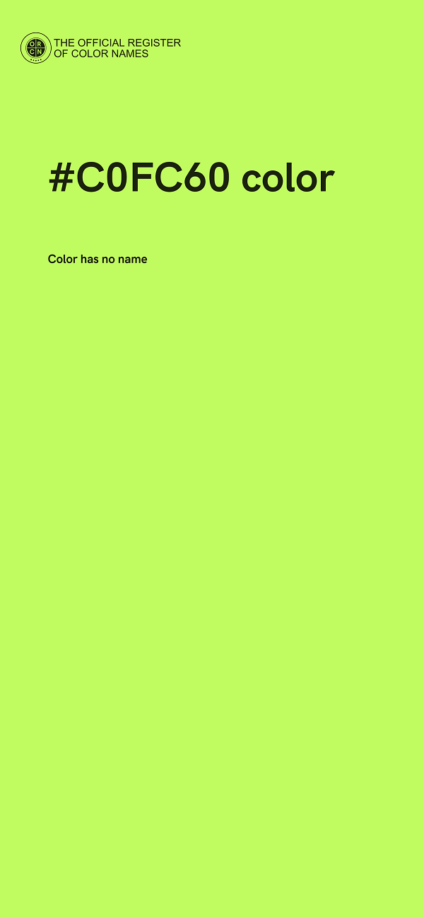 #C0FC60 color image
