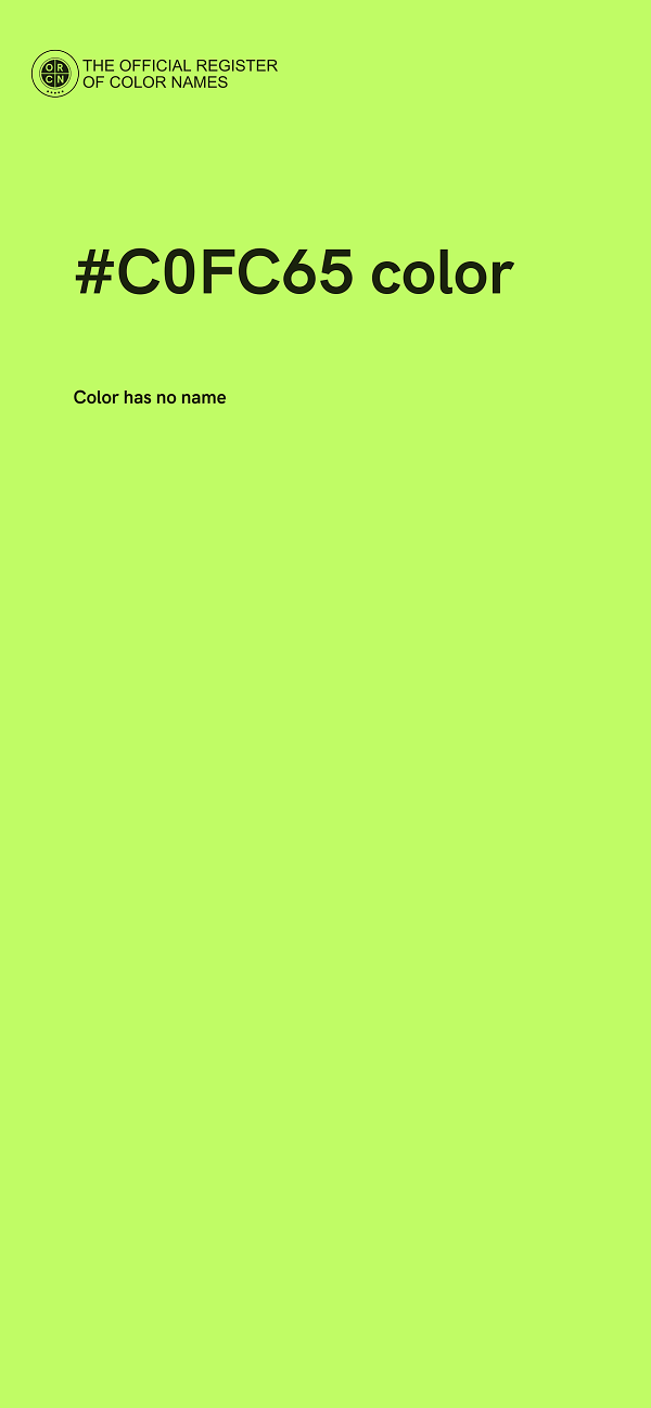 #C0FC65 color image