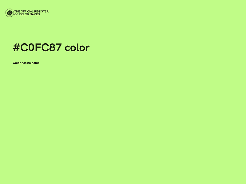 #C0FC87 color image