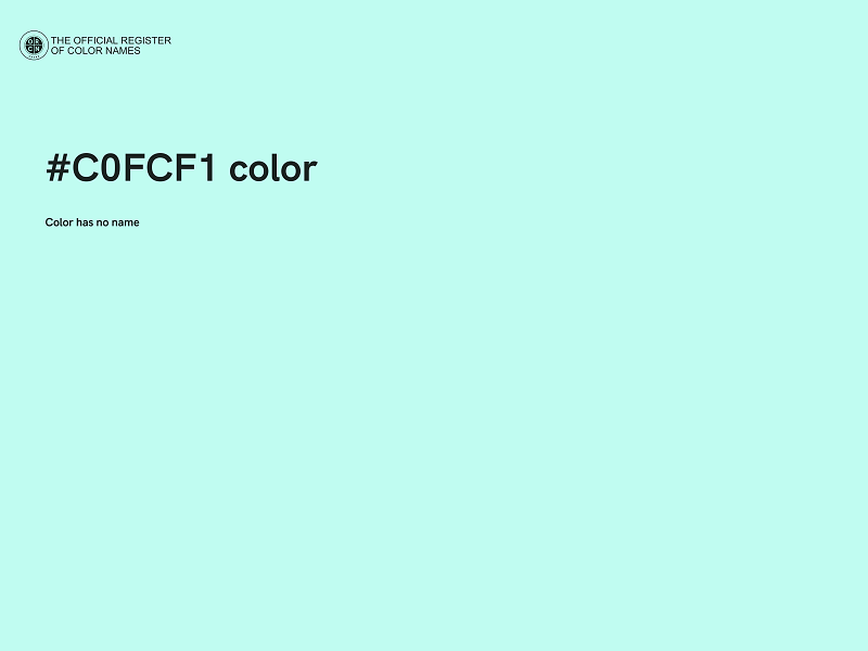 #C0FCF1 color image