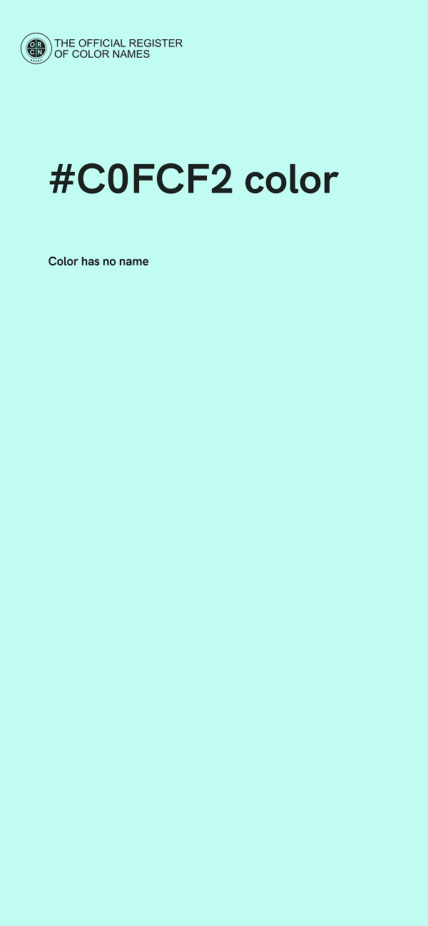 #C0FCF2 color image