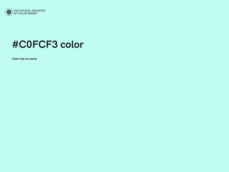 #C0FCF3 color image