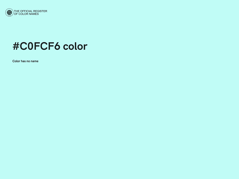 #C0FCF6 color image