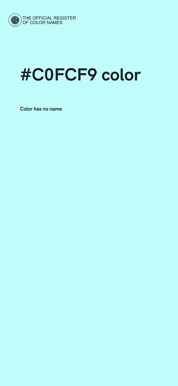 #C0FCF9 color image