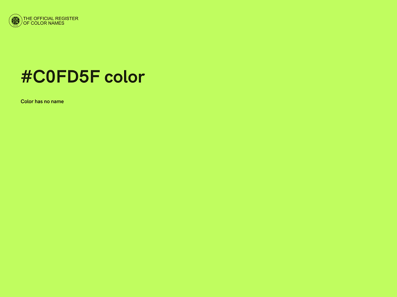 #C0FD5F color image