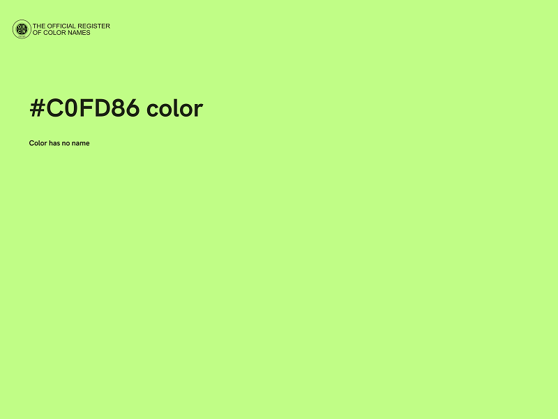 #C0FD86 color image