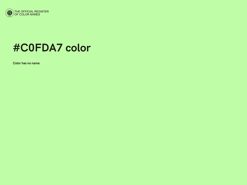 #C0FDA7 color image