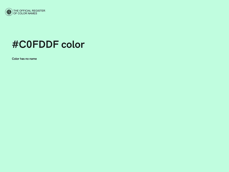 #C0FDDF color image