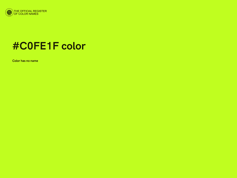 #C0FE1F color image