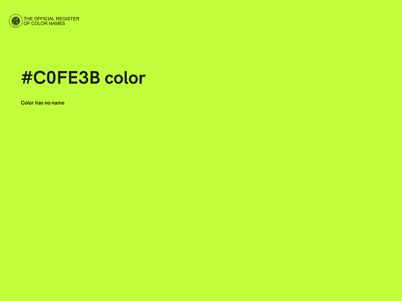 #C0FE3B color image