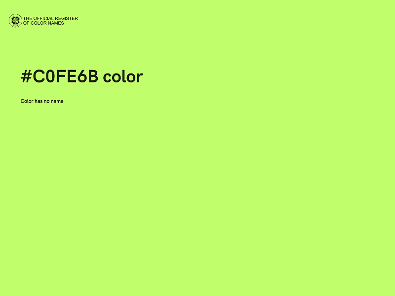 #C0FE6B color image