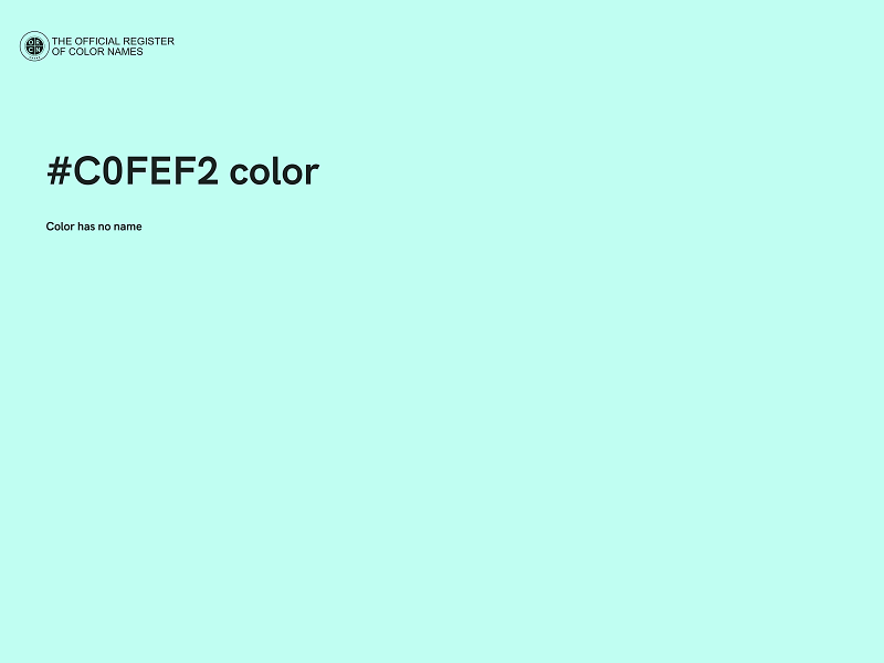 #C0FEF2 color image
